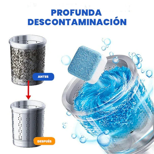 PACK PASTILLAS LIMPIADORAS OFICIALES PARA LAVARROPAS - EUFORIA EN CASA
