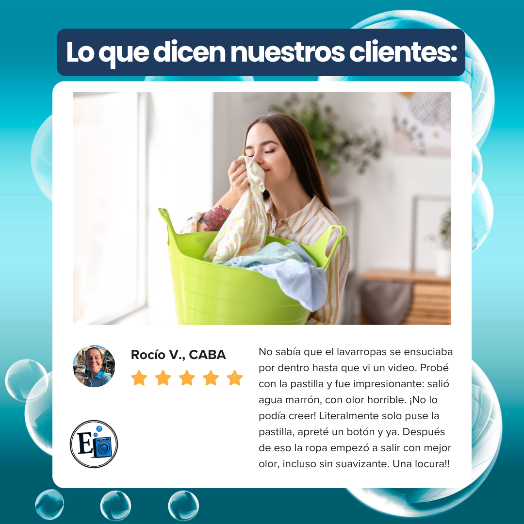 PACK PASTILLAS LIMPIADORAS OFICIALES PARA LAVARROPAS - EUFORIA EN CASA