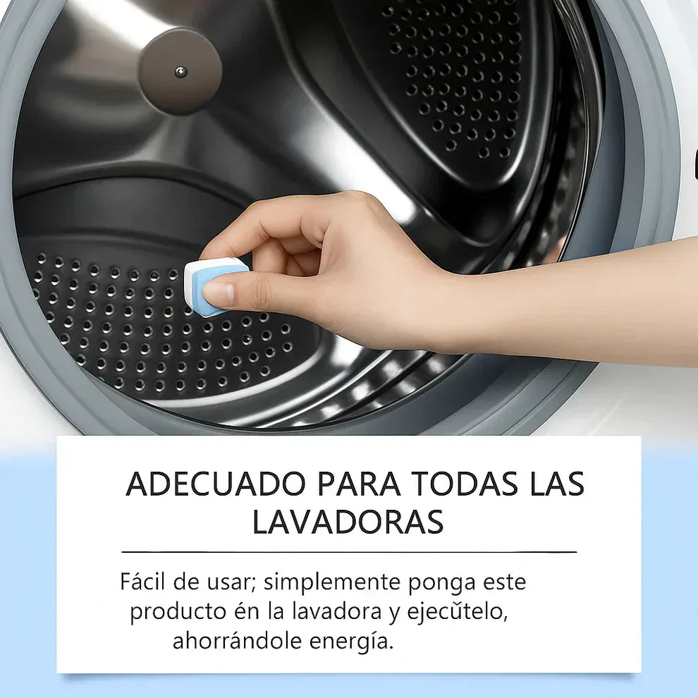 PACK PASTILLAS LIMPIADORAS OFICIALES PARA LAVARROPAS - EUFORIA EN CASA
