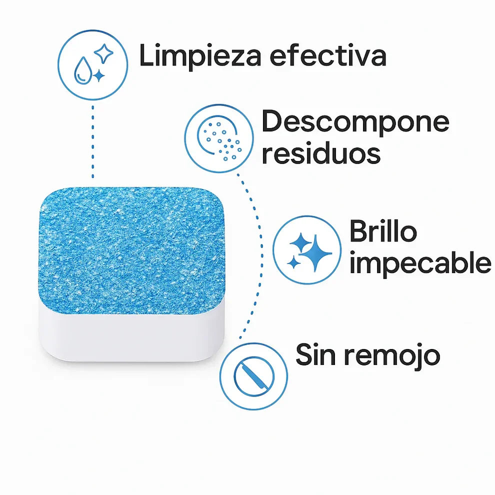 PACK PASTILLAS LIMPIADORAS OFICIALES PARA LAVARROPAS - EUFORIA EN CASA